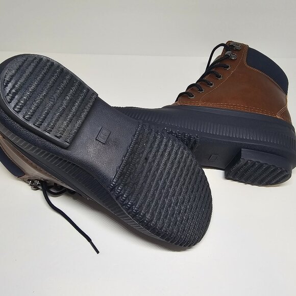 Tommy Hill figures men's Colins 2 waterproof brown Blue duck boots men size 11 - Picture 2 of 7